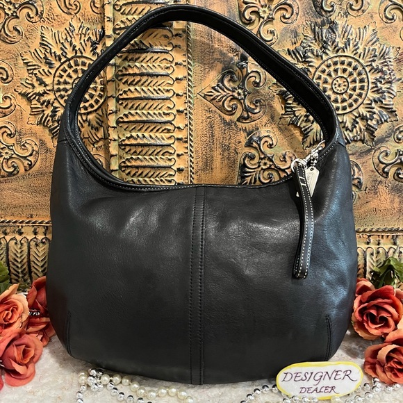 Authentic COACH Vintage Ergo Black Leather Hobo bag 9219 VGC! - Picture 1 of 12